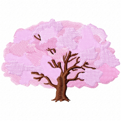 Trees Embroidery Design 6